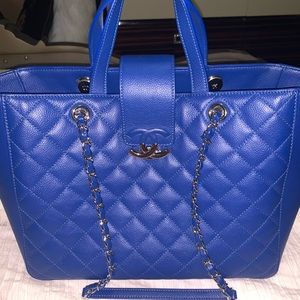 ❗️SOLD❗️Beautiful Blue Chanel Tote